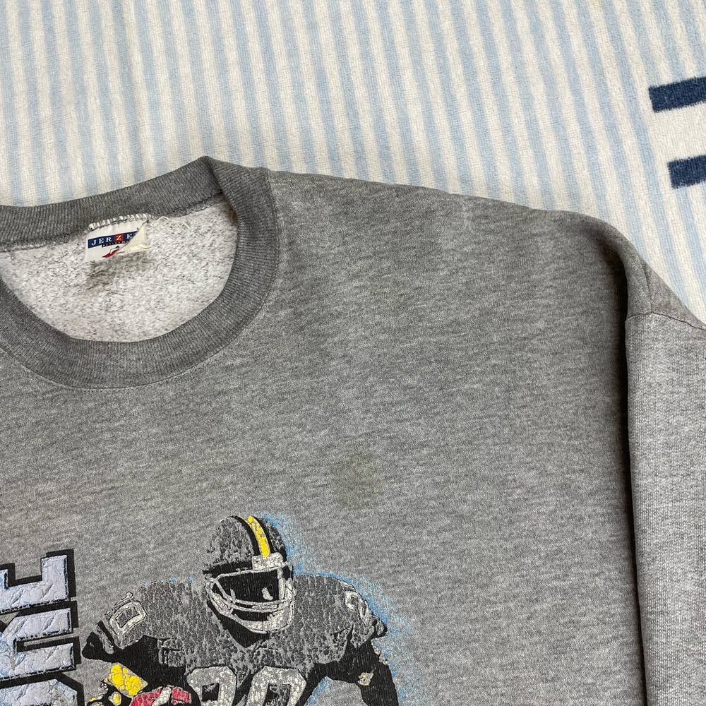 Vintage Football Hardcore Sports Athlete Crewneck Sweatshirt - Picture 7 of 13